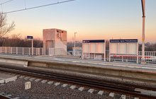 Nowy przystanek Sosnowiec Jęzor Południowy, widok na peron i tor, fot. Lechosław Łambucki