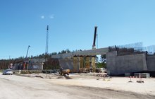 Budowa wiaduktu w Koziej Wsi na trasie CMK