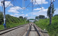 Tory i sieć tracyjna w miejscu, gdzie powstanie nowy przystanek kolejowy Pawłowice Studzionka, fot. Krzysztof Podgórny