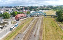 Stacja Bytów Widok z góry na stację Bytów. fot. Szymon Danielek PLK