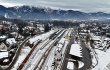 Widok z lotu ptaka na stacje Zakopane, fot. Piotr Hamarnik (2)