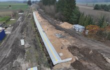 Budowa przystanku Koziki, fot. Paweł Mieszkowski PKP Polskie Linie Kolejowe SA