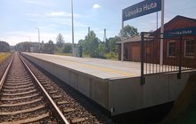 Nowy peron na przystanku Lipuska Huta. fot. Krzysztof Piotrowski PLK