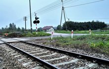 Przejazd kolejowy w Łagiewnikach w woj. lubelskim, przy którym powstanie przystanek fot. Cz. Gieroba