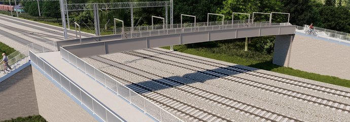 Wizualizacja - kładka Henrykowska (1)