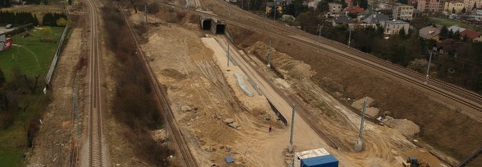 Przystanek Kraków Bronowice w budowie