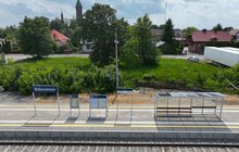 Peron na przystanku Baboszewo. fot. Paweł Mieszkowski