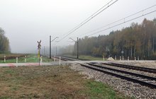 Przejazd kolejowo-drogowy w Mnichowie, fot. Piotr Hamarnik