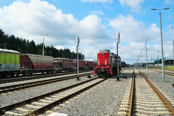 Pociągi na stacji w Siemianówce, T. Łotowski, PKP Polskie Linie Kolejowe S.A