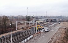 Ełk - sprzęt pracuje na torach, fot. Paweł Chamera PKP Polskie Linie Kolejowe SA