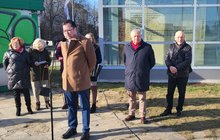 Briefing prasowy z udziałem członka zarządu Marcina Mochockiego na przystanku Warszawa Włochy_autor_K.Jakubowski