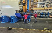 Elementy małej tarczy TBM podczas odbioru w fabryce w Changsha, fot. Radosław Puto
