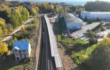 Widok z góry na przystanek Wilkasy-Niegocin. fot. Damian Strzemkowski PLK