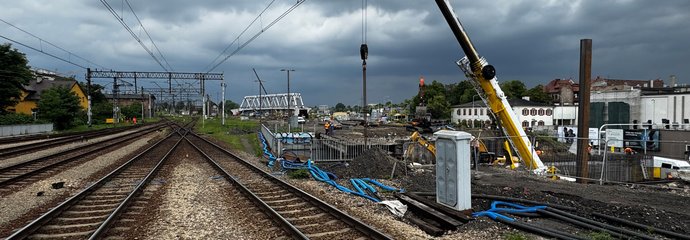 Stacja Katowice, prace przy wiaduktach kolejowych, fot. Łukasz Hachuła, źródło Polskie Linie Kolejowe 1