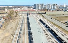 Nowe tory i pociągi towarowe na stacji Gdańsk Zaspa Towarowa. Fot. Szymon Danielek PKP PLK 1