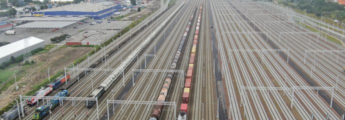 Pociągi towarowe na stacji Gdynia Port. fot. Szymon Danielek PLK (1)