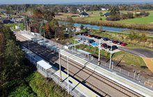 Widok z lotu ptaka na przystanek w Jaśkowicach, fot. Piotr Hamarnik