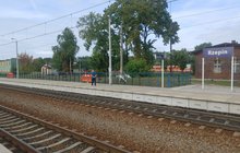Rogatki i sygnalizacja przy przejeździe kolejowo-drogowym obok miejsca, w którym powstanie nowy przystanek Rzepin Miasto_fot.Radek Śledziński