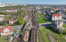 Prace rozbiórkowe na wiadukcie nad ul. Szczecińską w Słupsku 3. fot. Damian Strzemkowski PLK