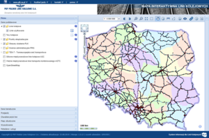 Screen z portalu Interaktywnej mapy kolejowej