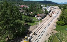 Linia nr 97 Żywiec - Sucha Beskidzka_nowe tory, perony, obiekty, fot. Łukasz Brylowski (11)