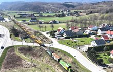 Roboty torowe na odc. Stary Sącz - Piwniczna (l. nr 96), fot Krzysztof Dzidek 