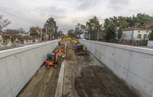 Wykonawcy i maszyny na budowie nowego tunelu w Legionowie, fot. Łukasz Bryłowski (2)