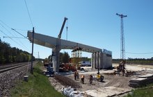 Budowa wiaduktu w Koziej Wsi na trasie CMK