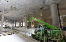 Przystanek Łódź Koziny w budowie, wizyta dziennikarzy fot. PLK SA 1