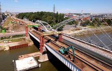 Rozbiórka mostu w Krakowie