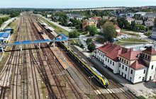 Stacja w Sędziszowie Stacja w Sędziszowie, widok z lotu ptaka, fot. Piotr Hamarnik (1)