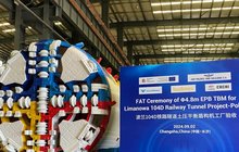 Mała tarcza TBM podczas odbioru w fabryce w Changsha, fot. Radosław Puto (1)