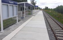 Nowy peron na przystanku Rogiedle. fot. Andrzej Puzewicz PLK