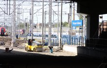 Prace na stacji Poznań Główny nie wpływają na ruch pociągów. fot. Radek Śledziński