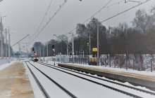 Stacja Zgierz Północ- widok na nowy peron 