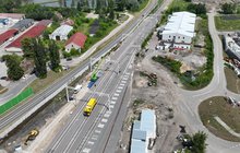 LK25, odc. Sandomierz - Chmielów - nowe tor, perony, sieć trakcyjna, na torach maszyny, fot. Krzysztof Dzidek (6)