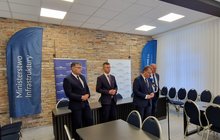 Briefing prasowy nt łącznicy Jedlicze - Szebnie fot. Dorota Szalacha