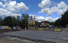 Przejazd kolejowo-drogowy w Sulejówku - prace przy przejeździe, fot. Martyn Janduła