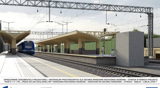 Wizualizacja stacji Warszawa Falenica. Autor: PLK (1)