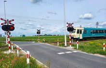 Przejazd kolejowo-drogowy we Wrocławkach. Fot. Eugeniusz Kołodyński PLK