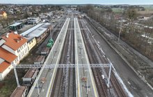 Stacja Kętrzyn Widok z góry na stację Kętrzyn. fot. Damian Strzemkowski PLK