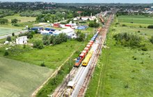LK25, odc. Sandomierz - Chmielów - nowe tor, perony, sieć trakcyjna, na torach maszyny, fot. Krzysztof Dzidek (2)