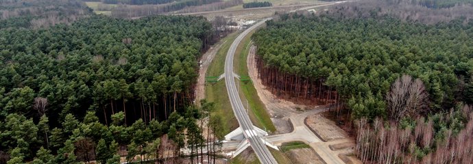 Nowa łącznica kolejowa Czarnca - Włoszczowa Północ, widok z lotu ptaka, fot. Krzysztof Dzidek (1)