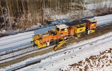 Prace torowe na odcinku Lubartów – Brzeźnica Bychawska.