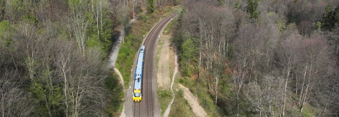 Pociąg na szlaku Gdańsk Osowa - Gdynia Karwiny. fot. Szymon Danielek PLK SA