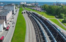 Pociągi towarowe na torach do nabrzeży portu w Gdyni. Fot. Damian Strzemkowski PLK (1)