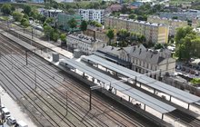 Widok z góry na stację Nakło nad Notecią 1. fot. Piotr Klimarczyk