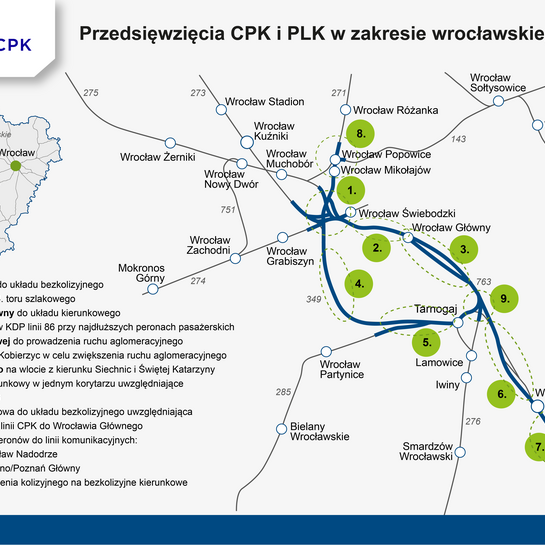 MAPA 1 PLK Wrocław węzeł 17.11.2025