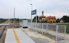 Przystanek Zabiele peron w budowie, fot. Janusz Dudek, PLK