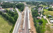 Przystanek Siemianice Widok z góry na budowę nowego przystanku Siemianice, fot. Tomasz Kuźma, PLK SA